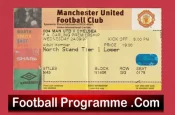 Manchester United v Chelsea 1997 – Match Ticket