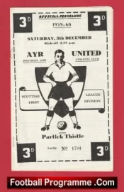 Ayr United v Partick Thistle 1959 – Scotland