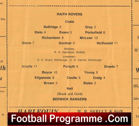 Berwick Rangers v Raith Rovers 1966 - Scotland - Image 2