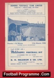 Dundee v St Mirren 1958 – Scottish Football Programmes