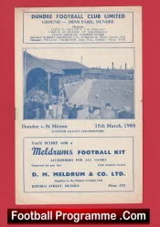 Dundee v St Mirren 1958 – Scottish Football Programmes