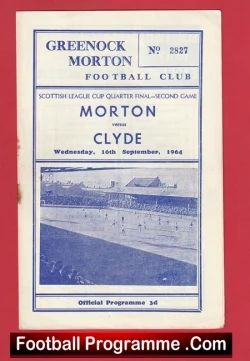 Greenock Morton v Clyde 1962 - Scotland