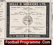 Swindon Town v NAC Breda 1960 – Friendly Dutch Holland