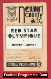 Newport County v Red Star Olympique 1957 – 1950s
