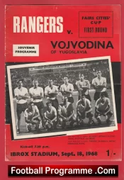 Glasgow Rangers v Vojvodina 1968 – Yugoslavia