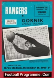 Glasgow Rangers v Gornik Zabrze 1969 – Fairs Cup Poland Polish