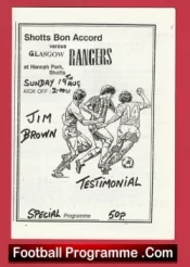 Jim Brown Testimonial Benefit Match Shotts Bon Accord v Glasgow Rangers