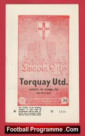 Lincoln City v Torquay United 1963 – 1960s Programmes