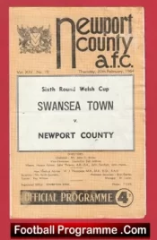 Newport County v Swansea Town 1964