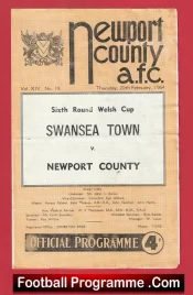 Newport County v Swansea Town 1964