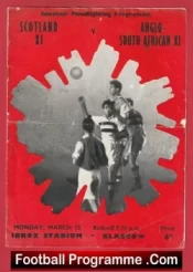 Scotland v South Africa 1960s at Glasgow Rangers