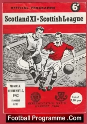Scotland X1 v Scottish League 1962 – at Hampden Park