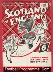 Scotland v England 1950 – Hampden Park Glasgow 1950s