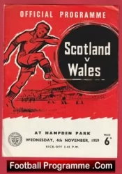Scotland v Wales 1959 – Hampden Park