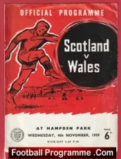 Scotland v Wales 1959 – International Match