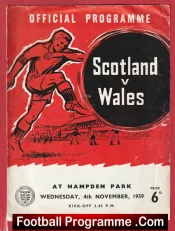 Scotland v Wales 1959 – International Match