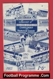Preston North End Souvenir of Championship Season 1950 – 1951