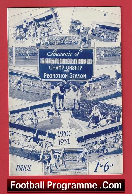 Preston North End Souvenir of Championship Season 1950 - 1951 - Image 2