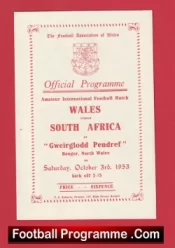 Wales v South Africa 1953 – Gweirglodd Pendref – Bangor
