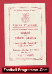 Wales v South Africa 1953 – Gweirglodd Pendref – Bangor