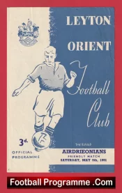 Leyton Orient v Airdrieonians Aidrie 1951