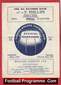  Hull City v Charlton Athletic 1953 - 1950s Football Programme .COM Football Programmes Memorabilia