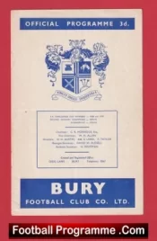 Bury v Brentford 1959 – 1950s Football Programme