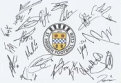 St Mirren Football Club Multi Signed Autographed Sheet 2023 – 2024