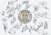 St Mirren Football Club Multi Signed Autographed Sheet 2023 – 2024