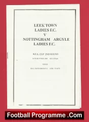 Leek Town Ladies v Nottingham Argyle 1994 – Womens Football