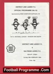 District Line Ladies v Saltdean 1993 – Womens Football