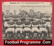Walsall Football Club Multi Autographed Signed Team Picture 1960s