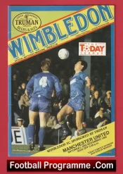 Wimbledon v Manchester United 1986 – Man Utd