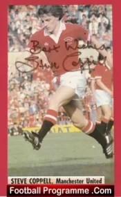 Manchester United Steve Coppell Autograph Signed Picture Man United