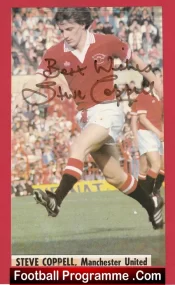 Manchester United Steve Coppell Autograph Signed Picture Man United