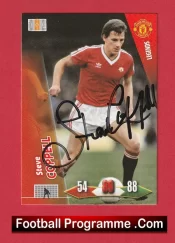Manchester United Steve Coppell Autographed Signed Football Card Man Utd