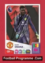 Manchester United Andre Onana Autographed Signed Football Card Man Utd