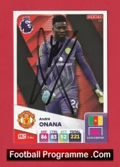 Manchester United Andre Onana Autographed Signed Football Card Man Utd