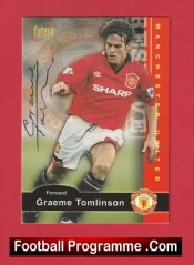 Manchester United Graeme Tomlinson Autographed Signed Football Card Man Utd