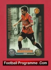 Manchester United Owen Hargreaves Autographed Signed Football Card Man Utd