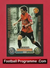Manchester United Owen Hargreaves Autographed Signed Football Card Man Utd
