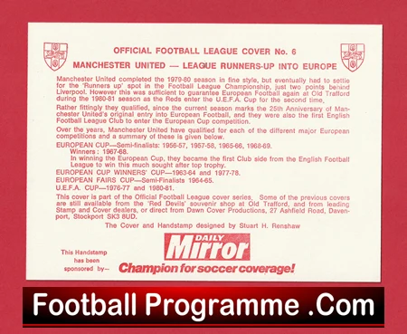 Manchester United Kevin Moran Autograph Signed FDC Lodz - Image 3