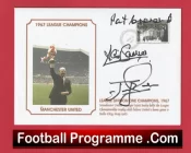 Manchester United Sadler Crerand Rimmer Autograph Signed FDC 1967 Champions