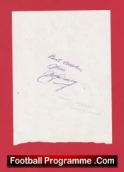 Manchester United Tommy Docherty Autograph Signed Man Utd Manager