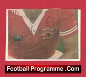Manchester United Martin Buchan Autograph Signed Man Utd