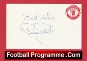 Manchester United Paddy Roache Autograph Signed Man Utd
