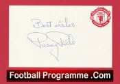 Manchester United Paddy Roache Autograph Signed Man Utd