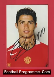 Manchester United Cristiano Ronaldo Autograph Signed Man Utd Early