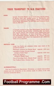 Manchester United Official Man Utd Token Sheet 1963 – 1964 + Tokens