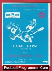 Home Farm v Manchester United 1976 – Lansdowne Road Dublin Ireland